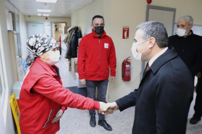 Vali Atay, Kan Merkezinde İncelemelerde Bulundu