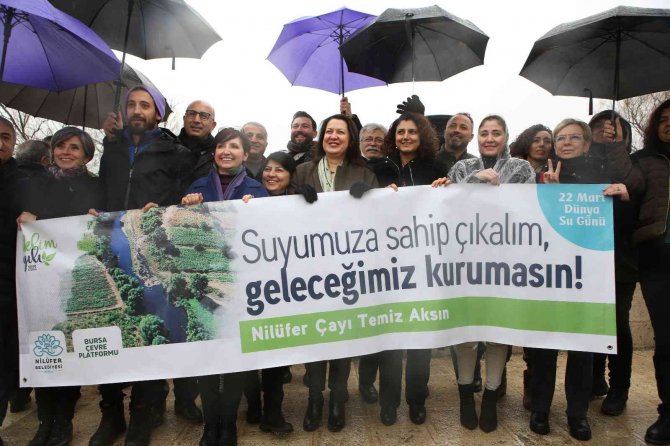 Dünya Su Günü’nde, Kirletilen Nilüfer Çayı’na Dikkat Çektiler