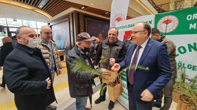 Zonguldak’ta Vatandaşlara Bin Adet Fidan Dağıtıldı