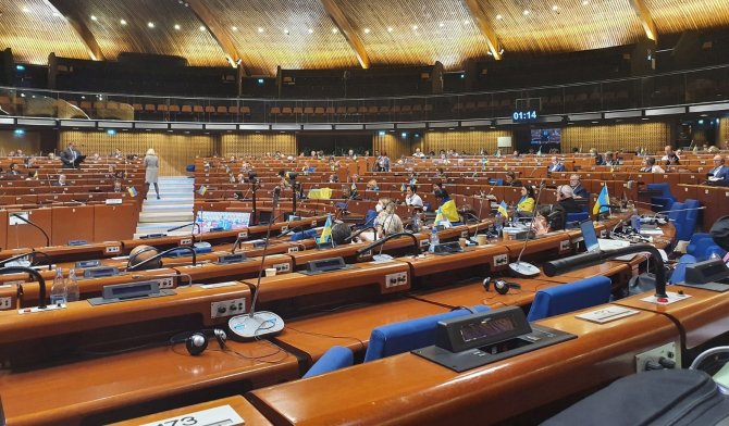 Başkan Çakın, Türk Heyeti Adına Avrupa Konseyinde Ukrayna Savaşını Anlattı