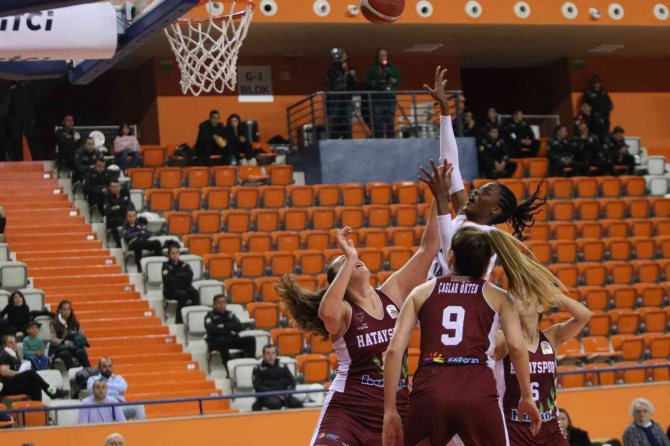 Bitçi Kadınlar Türkiye Kupası: Çukurova Basketbol Mersin Yenişehir Belediyesi: 81 - Hatayspor: 58