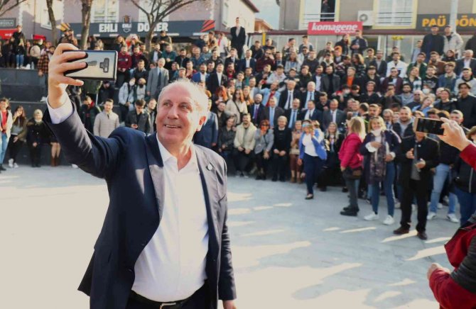Muharrem İ̇nce, Denizli’de Esnaf Ve Öğrencilerle Bir Araya Geldi