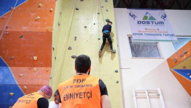 İ̇negöl’de Tırmanış Yarışları Nefes Kesti