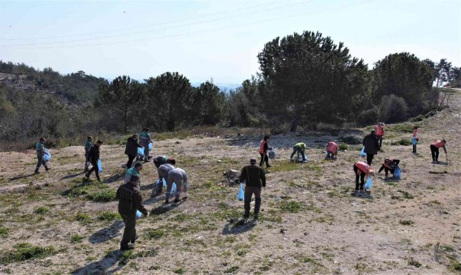 Mersin’de Bal Ormanı Çevresi Çöplerden Temizlendi