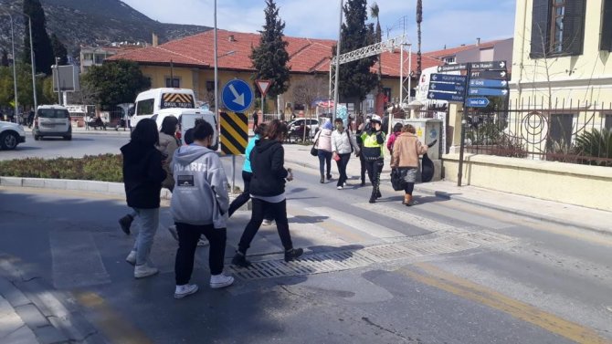 Milas’ta Öncelik Yayanın Uygulaması Yapıldı