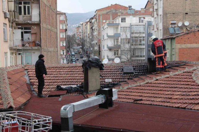 Elazığ’da Baca Yangını Korkuttu