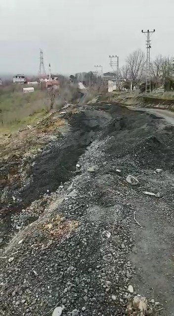 Samsun’da 21 Kırsal Mahallenin Kullandığı Yol Çöktü
