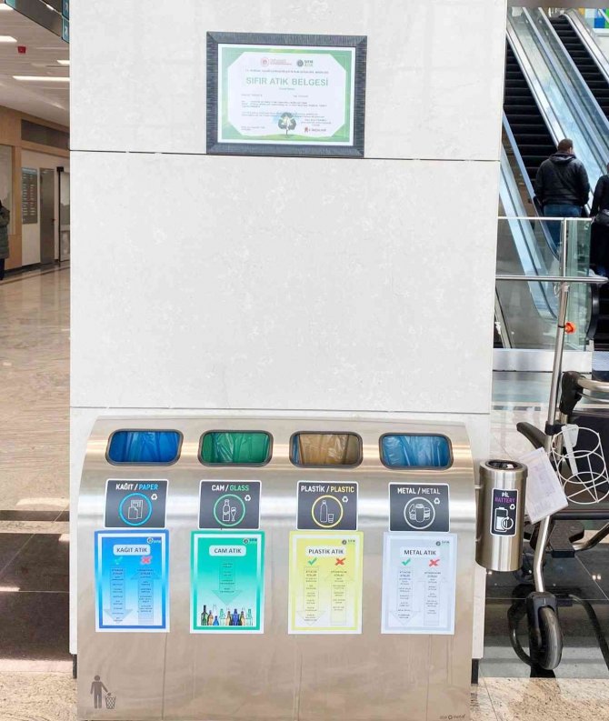 Tekirdağ Şehir Hastanesine Sıfır Atık Belgesi