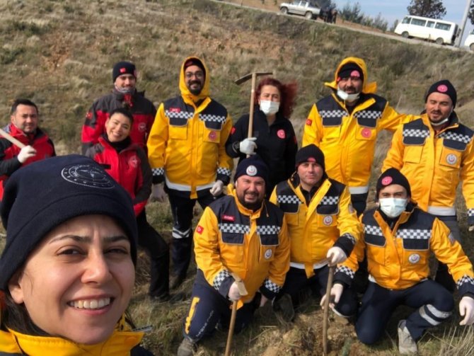 Aydın’da 112 Fidan Toprakla Buluştu