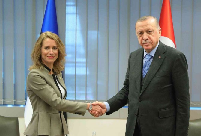 Cumhurbaşkanı Erdoğan, Estonya Başbakanı Kallas İle Görüştü