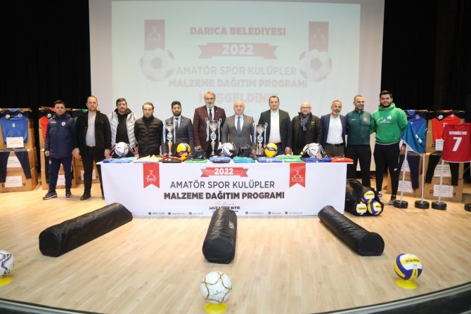 Darıca Belediyesi’nden Amatör Spor Kulüplerine Malzeme Desteği