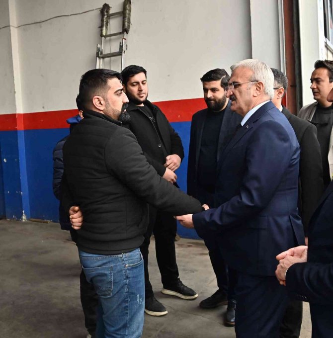 Vali Karaloğlu, Patlamanın Olduğu 3. Sanayi Sitesi’nde İncelemede Bulundu