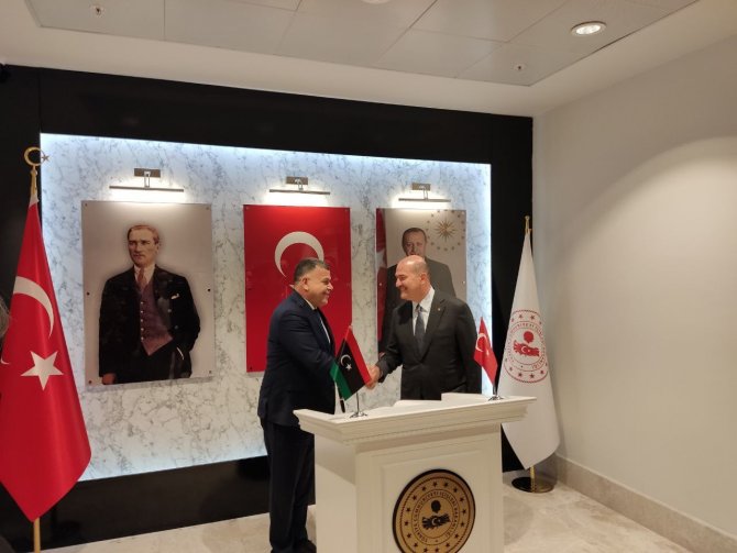 İ̇çişleri Bakanı Soylu, Libyalı Mevkidaşıyla Görüştü