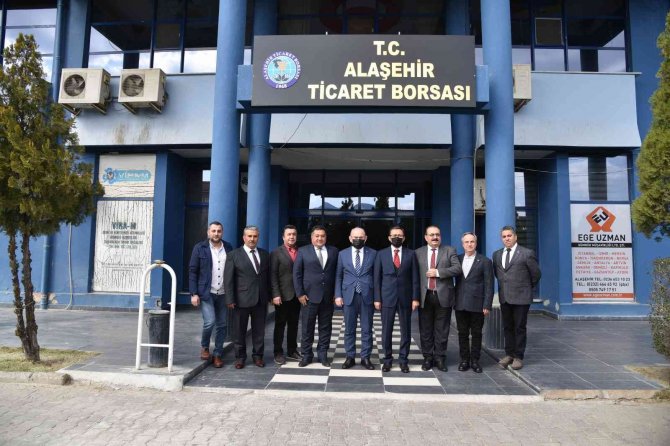 Vali Karadeniz, Alaşehir’de Borsa Ve Oda Başkanları İle Buluştu