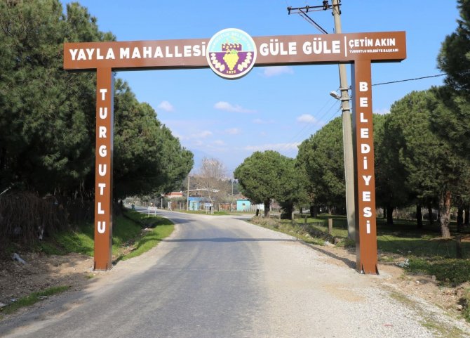 Turgutlu Belediyesinden 5 Kırsal Mahalleye Hoş Geldin Tabelası