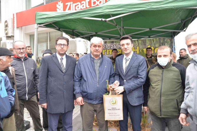 Türkeli’de Vatandaşlara Bin Fidan Dağıtıldı