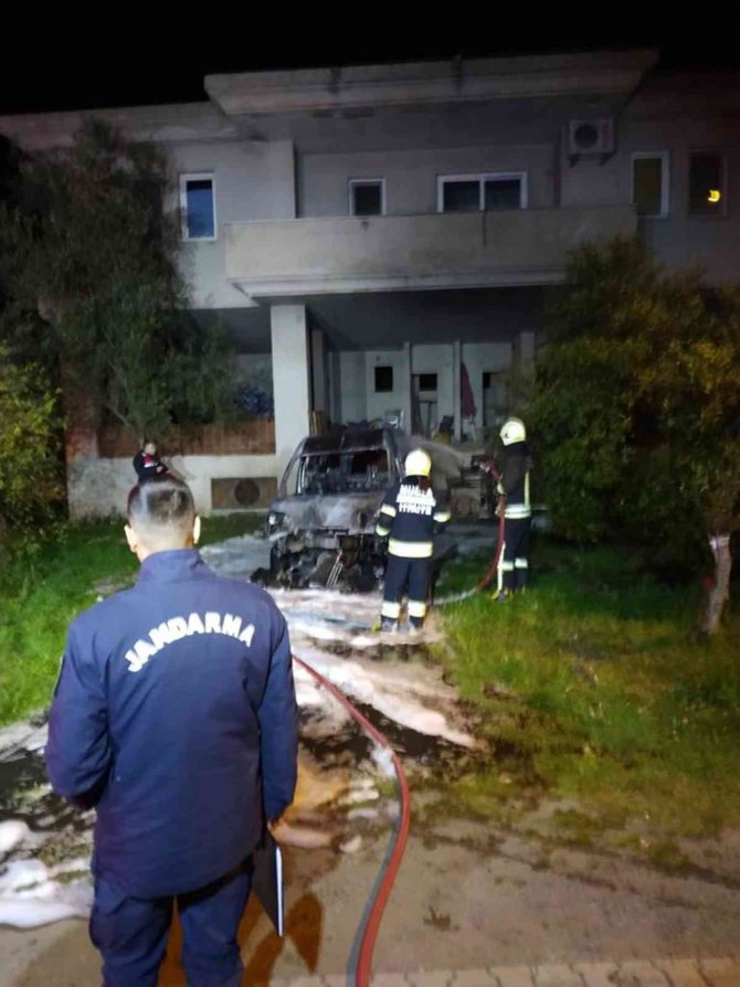 Köyceğiz’de Araç Yangını
