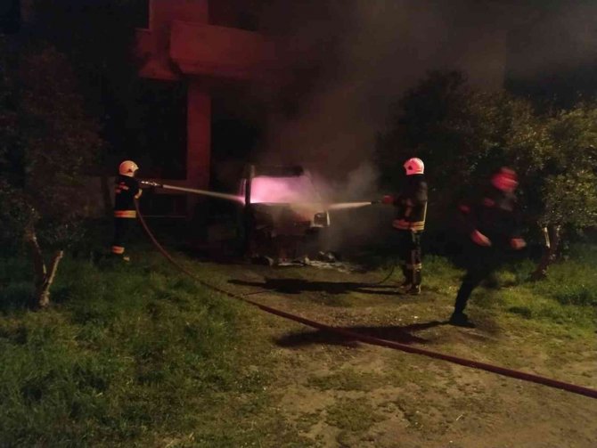 Köyceğiz’de Araç Yangını
