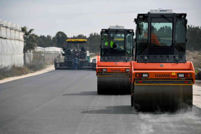 Kazanlı Sahil Yolunda Çalışmalar Aralıksız Sürüyor