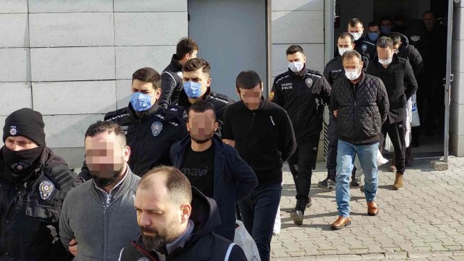 Suç Örgütü Operasyonunda Gözaltına Alınan 47 Kişiden 17’si Adliyeye Sevk Edildi