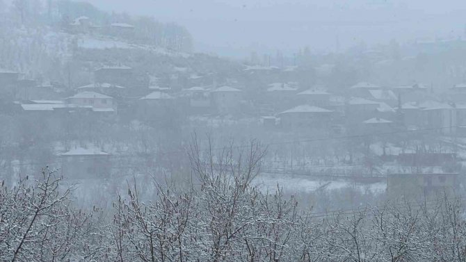 İ̇lkbaharın Ortasında Şehir Beyaza Büründü