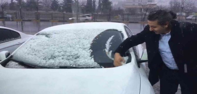 Gaziantep’te Kar Yağışı Sürprizi