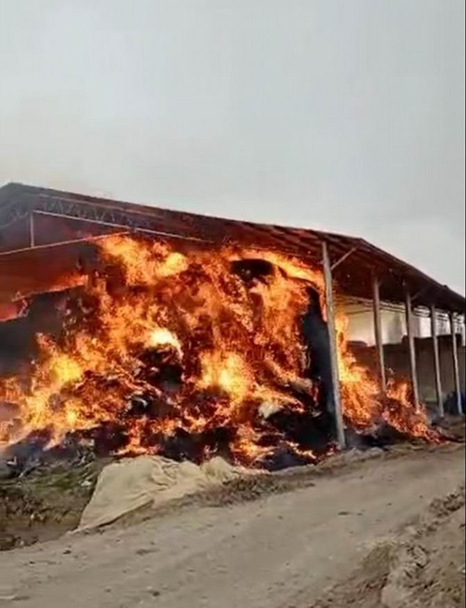 Konya’da Saman Balyaları Alev Alev Yandı