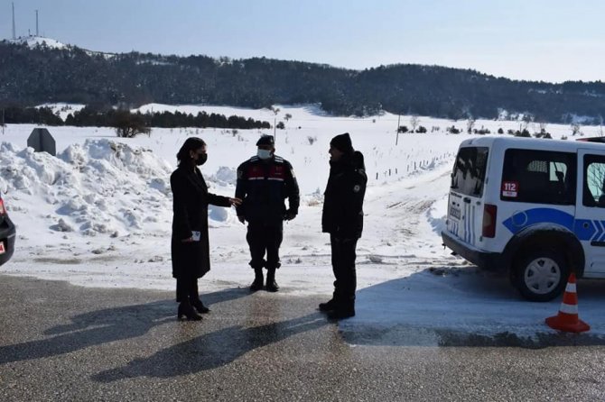 Ağlı Kaymakamı Kazanasmaz’dan Denetim Noktalarına Ziyaret