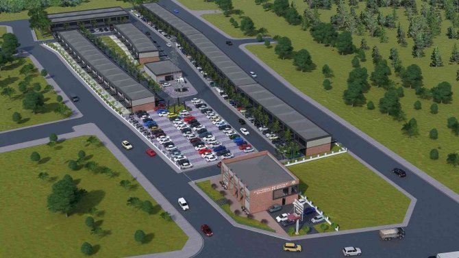 Altınordu’da Oto Galericiler Sitesinin Yüzde 50’si Tamamlandı