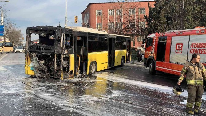 Bağcılar’da İ̇ett Aracı Alev Alev Yandı
