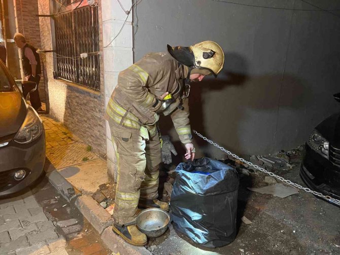 Fatih Korkutan Yangın: Dumandan Etkilenen 4 Kişi Ve 6 Kedi Yavrusunu İtfaiye Ekipleri Kurtardı