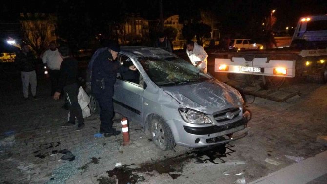 Alkollü Sürücü Takla Atan Otomobilden Ağır Yaralı Olarak Çıkarıldı