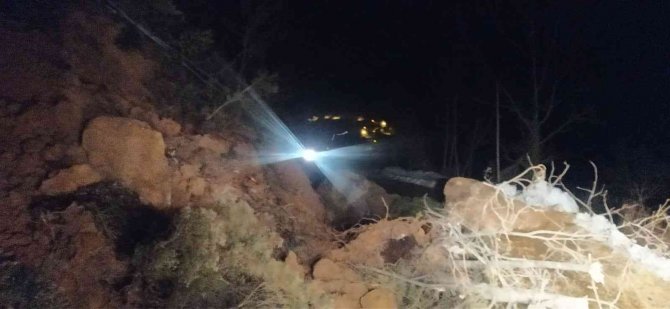 Kastamonu’da Kar Suları Heyelana Sebep Oldu