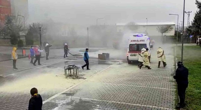 Siirt’te 100 Personelle Geniş Çaplı Tatbikat Gerçekleştirildi