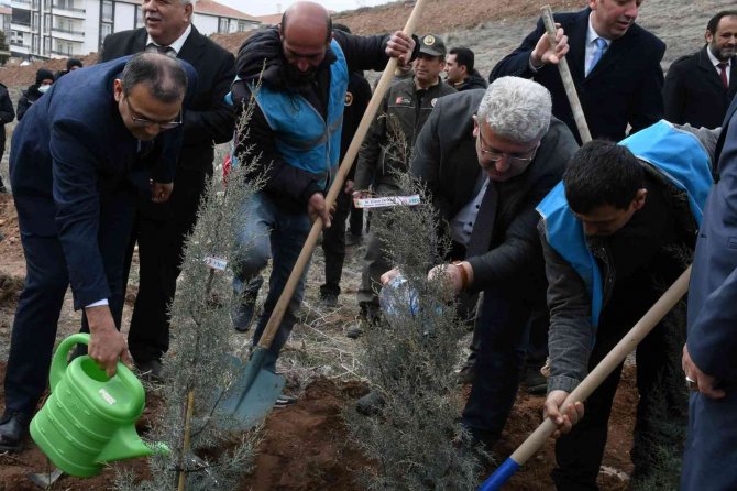Adalet Ormanı’nda 7 Bin 500 Fidan Toprakla Buluşturuldu