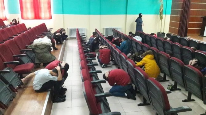 Bayburt’ta Gerçeğini Aratmayan Deprem Tatbikatı