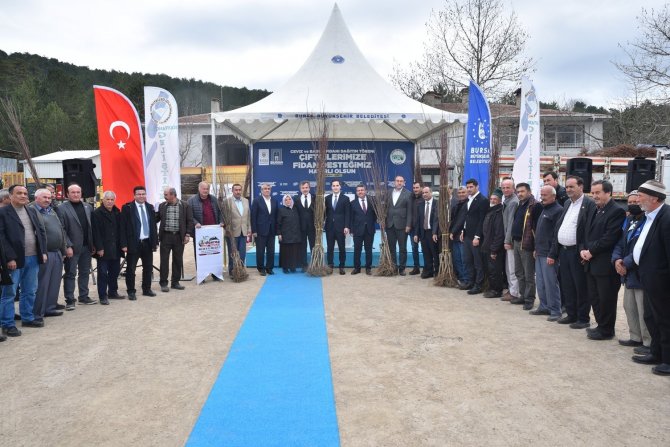 Kelesli Üreticiye Meyve Fidanı Ve Yem Tohumu Desteği