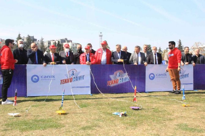 Canik’te Roketler Fırlatıldı