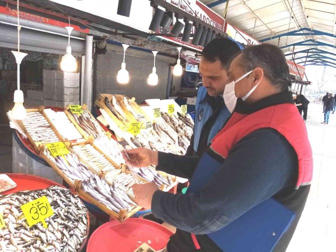 Bandırma Balık Hali Denetimden Geçti