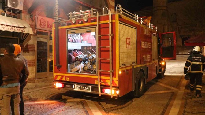Edirne’de Çıkan Yangın Sonrası İş Yeri Kullanılamaz Hale Geldi