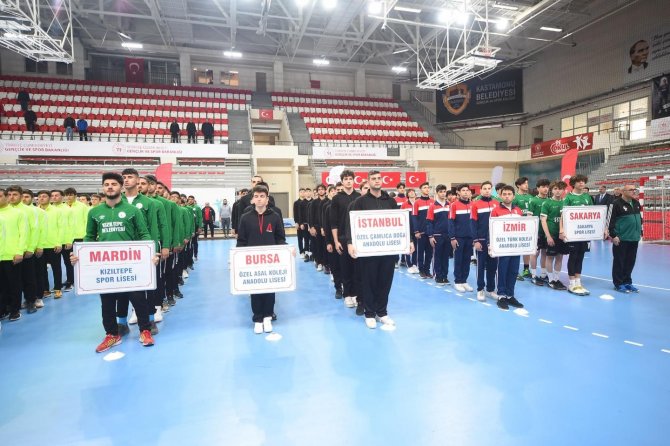 Okul Sporları Gençler Türkiye Hentbol Şampiyonası Kastamonu’da Başladı
