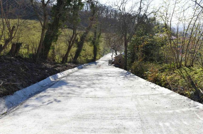 Altınordu’da Beton Yol Çalışmaları Sürüyor