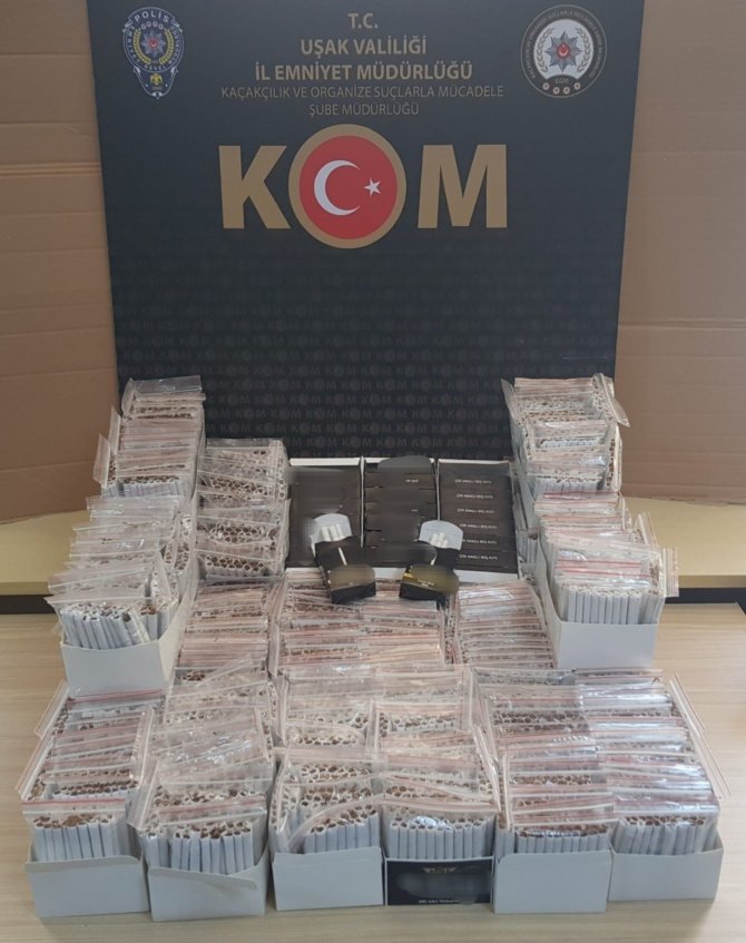 Uşak Polisinden Kumar Ve Kaçak Tütün Baskını