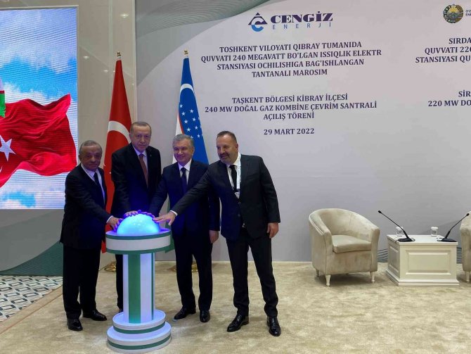 Cengiz Holding’in Özbekistan’daki Doğal Gaz Kombine Çevrim Santralleri İçin Tören Düzenlendi