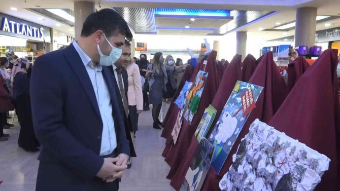 Minik Öğrenciler, İklim Değişikliğine Açtıkları Sergiyle Farkındalık Oluşturdu