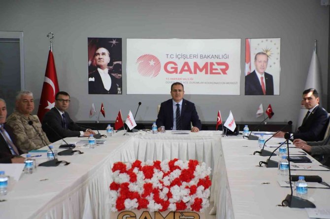 Hakkari’de ‘Doğal Afetleri Değerlendirme’ Toplantısı