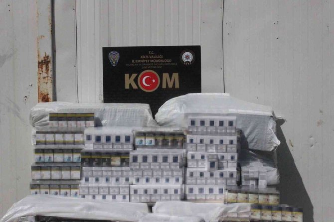 Kilis’te 7 Bin 500 Paket Kaçak Sigara Yakalandı