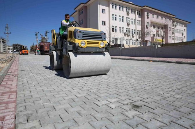 Karaköprü’de Kilitli Parke Çalışması