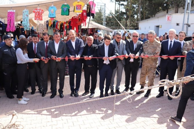 Polateli İlçesinde İlk Kez Halk Pazarı Açıldı