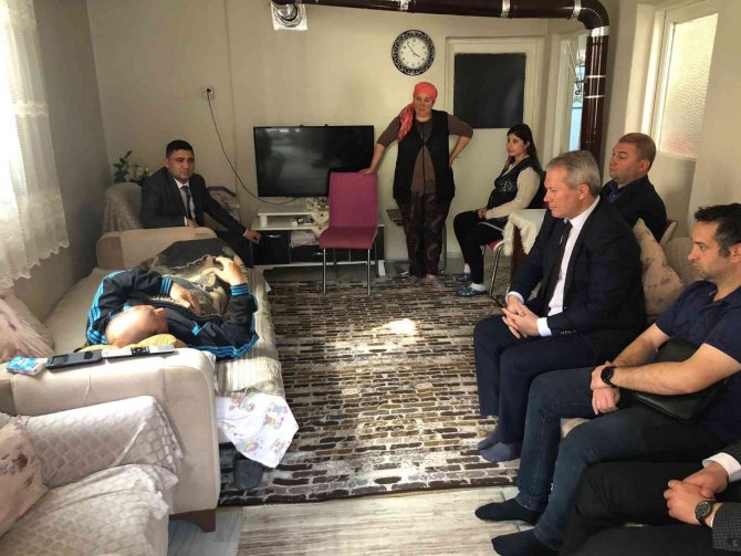 İ̇ş Kazası Geçiren Personele Geçmiş Olsun Ziyareti